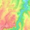 Топографическая карта Romaine, высота, рельеф