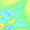 Топографическая карта Great Rann of Kutch, высота, рельеф