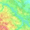 Топографическая карта Можайское водохранилище, высота, рельеф