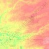 Топографическая карта Куйбышевский район, высота, рельеф
