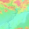 Топографическая карта Normandia, высота, рельеф