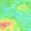 Топографическая карта Центральный район, высота, рельеф
