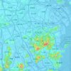 Топографическая карта 中山市, высота, рельеф