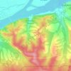 Топографическая карта Осиновореченское сельское поселение, высота, рельеф