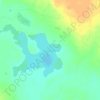 Топографическая карта Кяргозеро, высота, рельеф