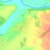 Топографическая карта Чекулино, высота, рельеф