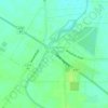 Топографическая карта Bridgewater on Loddon, высота, рельеф
