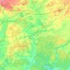 Топографическая карта Станьковский сельский Совет, высота, рельеф