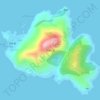 Топографическая карта 外伶仃岛, высота, рельеф