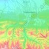 Топографическая карта городской округ Владикавказ, высота, рельеф