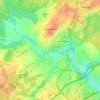 Топографическая карта Калининец, высота, рельеф
