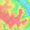 Топографическая карта Соломенский лесопарк, высота, рельеф
