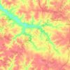 Топографическая карта Дедиловское сельское поселение, высота, рельеф