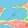 Топографическая карта Golfo San José, высота, рельеф