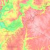 Топографическая карта Поворинский район, высота, рельеф