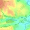 Топографическая карта Катынь, высота, рельеф