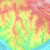 Топографическая карта сельское поселение Сосновый Солонец, высота, рельеф