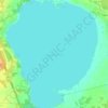 Топографическая карта озеро Калды, высота, рельеф