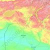 Топографическая карта 哈巴河县, высота, рельеф