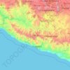 Топографическая карта Guerrero, высота, рельеф