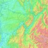 Топографическая карта Isère, высота, рельеф
