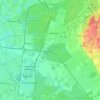 Топографическая карта Заневское городское поселение, высота, рельеф