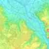 Топографическая карта Бонн, высота, рельеф