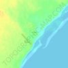 Топографическая карта Тахтоямск, высота, рельеф