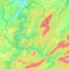 Топографическая карта Усть-Катавский городской округ, высота, рельеф