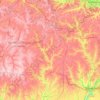 Топографическая карта Кропивницкий район, высота, рельеф