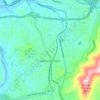 Топографическая карта Biltmore Forest, высота, рельеф