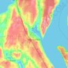 Топографическая карта Gig Harbor, высота, рельеф