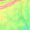 Топографическая карта Bushkill Township, высота, рельеф