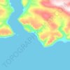 Топографическая карта Grise Fiord, высота, рельеф