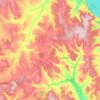 Топографическая карта Тереньгульский район, высота, рельеф