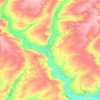 Топографическая карта Большекрепинское сельское поселение, высота, рельеф