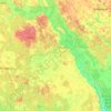 Топографическая карта Речицкий район, высота, рельеф