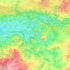 Топографическая карта Монс, высота, рельеф