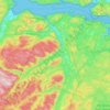 Топографическая карта Petit-Saguenay, высота, рельеф