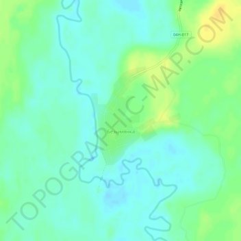 Топографическая карта Безымянка, высота, рельеф