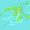 Топографическая карта Зелёный, высота, рельеф
