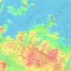 Топографическая карта Mecklenburg-Vorpommern, высота, рельеф