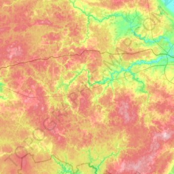 Топографическая карта Старосельское сельское поселение, высота, рельеф