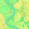 Топографическая карта Monheim am Rhein, высота, рельеф