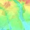 Топографическая карта Дягильно, высота, рельеф