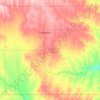 Топографическая карта Comanche County, высота, рельеф