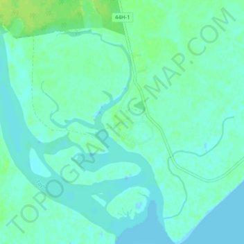 Топографическая карта Балаганное, высота, рельеф