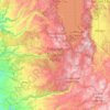 Топографическая карта Eldorado National Forest, высота, рельеф