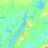Топографическая карта Lac Blouin, высота, рельеф
