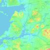 Топографическая карта County Clare, высота, рельеф
